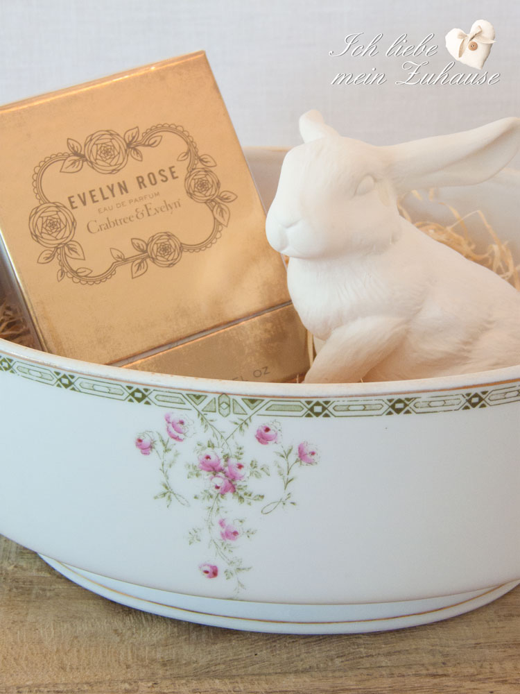 Blog - Osterkorb mit Crabtree & Evelyn Evelyn Rose & ovale Suppenschüssel "rose-antique" - Bild 4