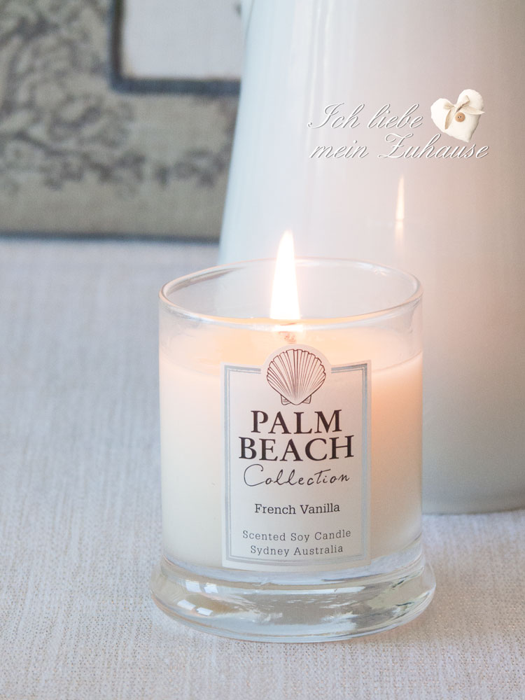 Blog - Toile de joux, Blumenvase aus Vintage Chic Porzellankrug und Palm Beach Collection French Vanilla Duftkerze - Bild 5