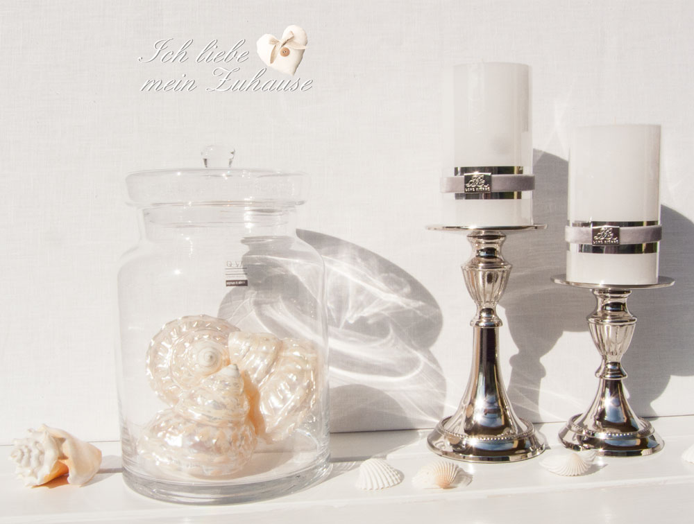 Blog - Seaside-Deko mit Bonbonniere mit Muscheln und Lene Bjerre Bellara Collection Kerzenständern - Bild 12