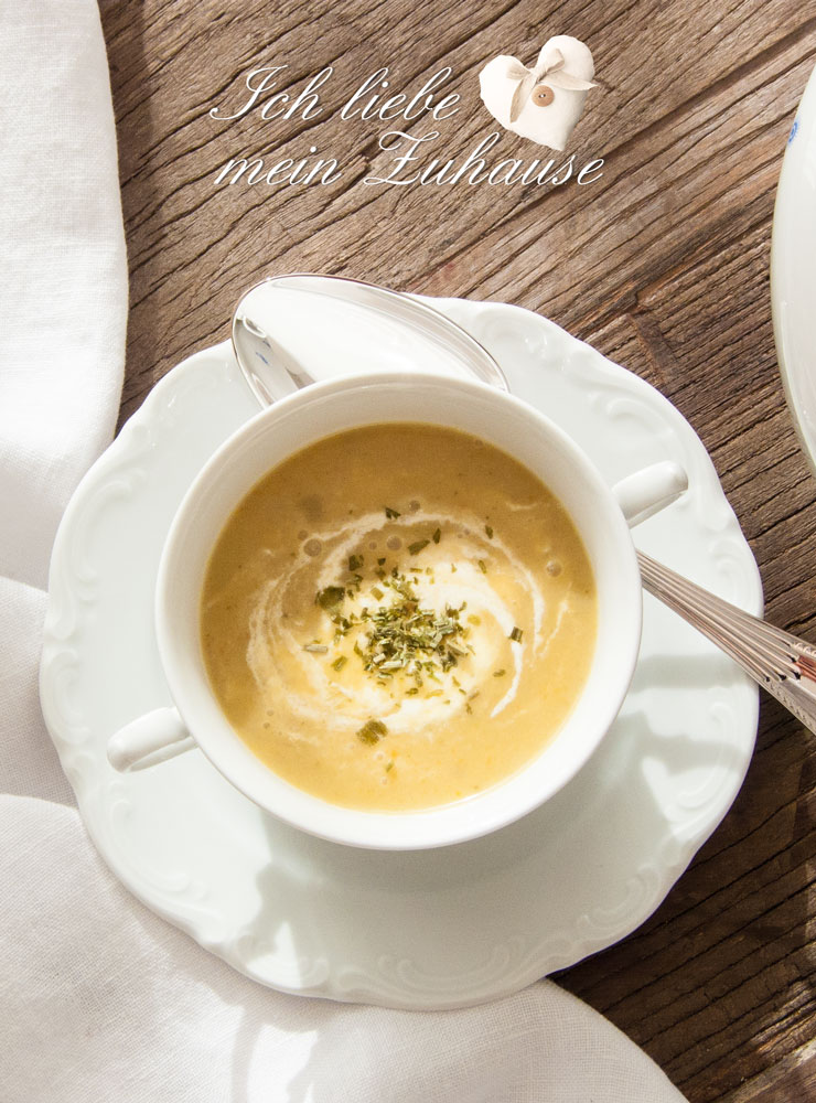 Blog - Kürbis-Schoko-Kuchen - Suppe mit Kokos und Wirz - Vintage Chic Suppenschüssel - Lene Bjerre Keramiktopf Teelicht - Bild 11