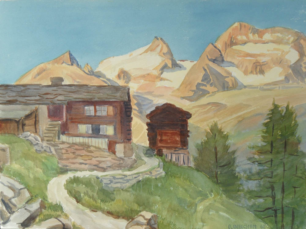 Beatenberg – Aquarell von Otto Ineichen (11856) Beatenberg - Aquarell von Otto Ineichen (11856)