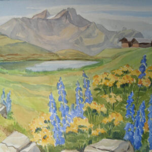 Mägisalp - Aquarell von Otto Ineichen (11902)