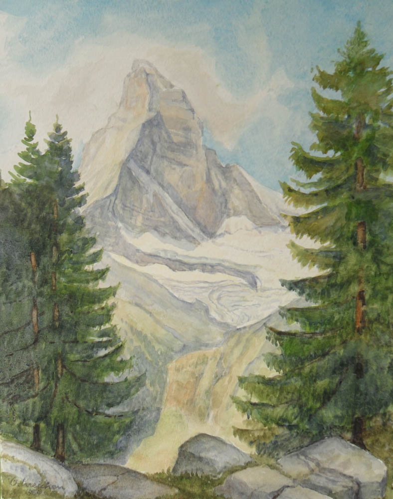 Matterhorn – Aquarell von Otto Ineichen (11862) Matterhorn - Aquarell von Otto Ineichen (11862)