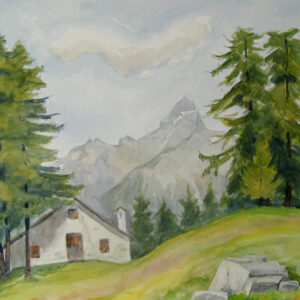 Segantiniweg - Aquarell von Otto Ineichen (11815)