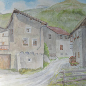 Zuoz - Aquarell von Otto Ineichen (11893)