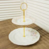 Vintage Etagere "Gold and Flower Chic"