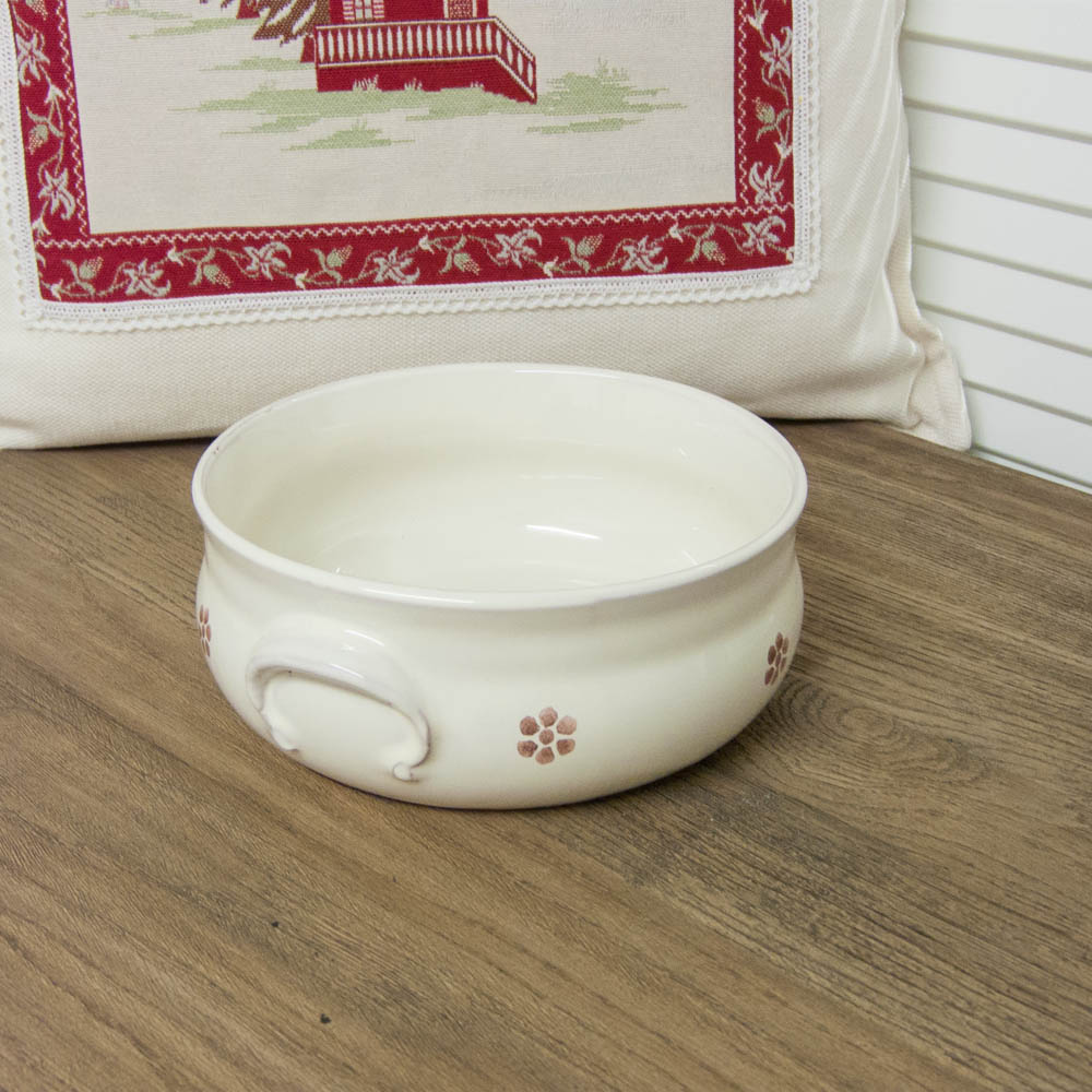 Tonschale mit Blümchen Tonschale mit Blümchen