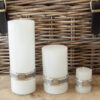 Lene Bjerre – Kerzen aus der Candle Collection Weiss – Small Medium Large