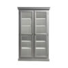 Lene Bjerre – Landhaus-Vitrine Modell 1 in Grau-Weiss aus der Scandinavia Collection