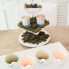 Lene Bjerre - Teelichter aus der Affair / Blue Mood / Christine Collection mit Etagere cream white