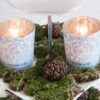 Lene Bjerre - Teelichter aus der Blue Mood Collection mit Etagere cream white