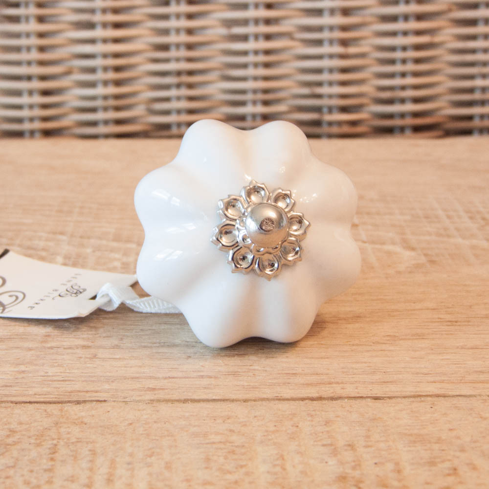 Lene Bjerre Nobilia Collection Knauf/Knopf Modell 10 Weiss Keramik Lene Bjerre Nobilia Collection Knauf/Knopf Modell 10 Weiss Keramik