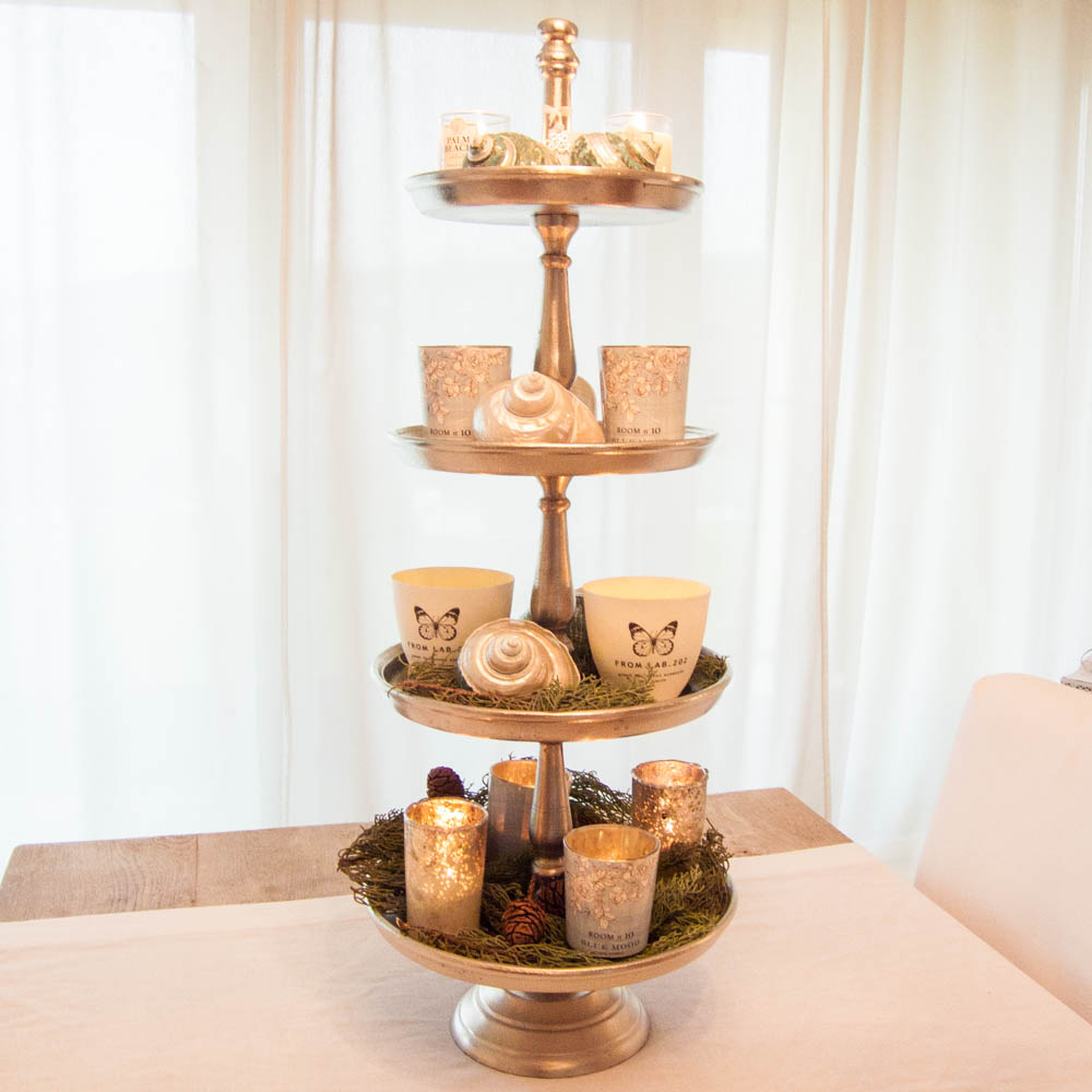 Lene Bjerre - Felia Collection Etagere 4-stufig silber