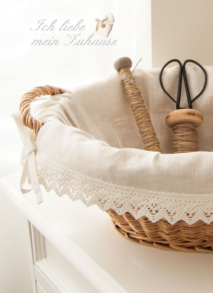 Blog - Weidenkorb Nähzauber mit Leinen und Spitzen - Bild 5