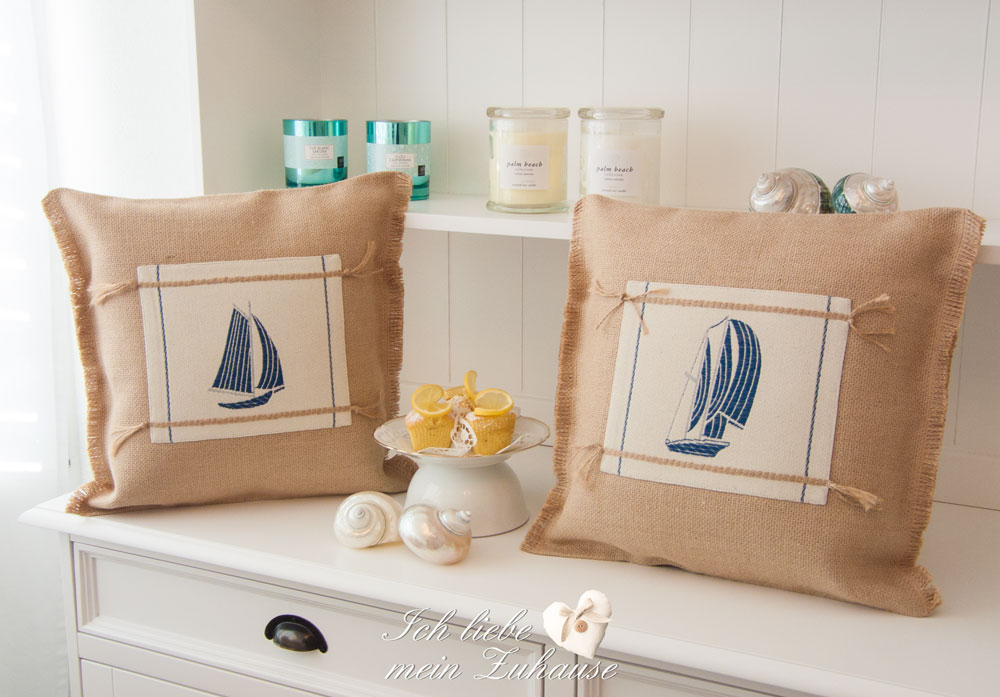 Blog - Lene Bjerre Bilderrahmen im Landhausstil und Kissen und Muscheln im Seaside-Stil - Bild 6