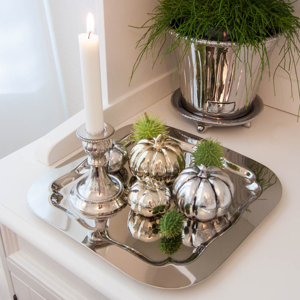 Lene Bjerre - Tablett silver aus der Zilina Edition / large