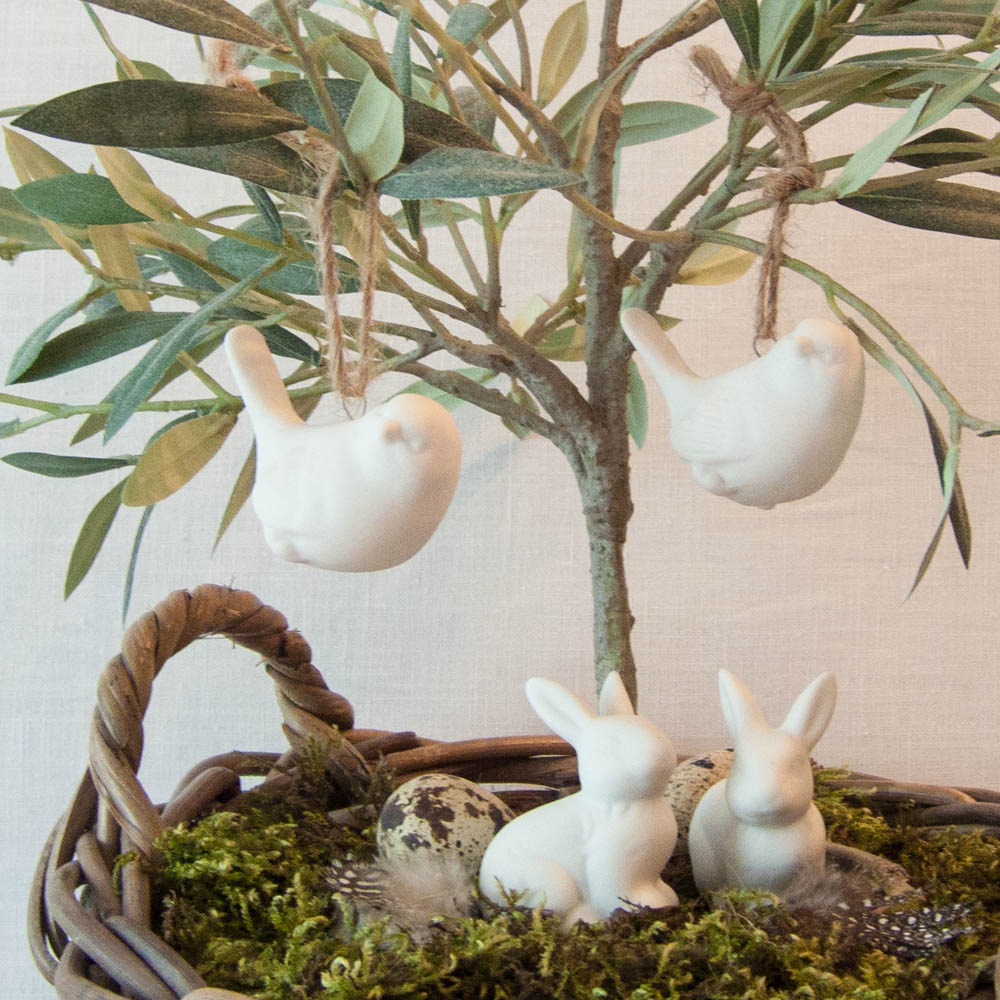 Lene Bjerre – 2 Weisse Vögel zum Aufhängen aus der Sasine Collection Lene Bjerre - 2 Weisse Vögel zum Aufhängen aus der Sasine Collection