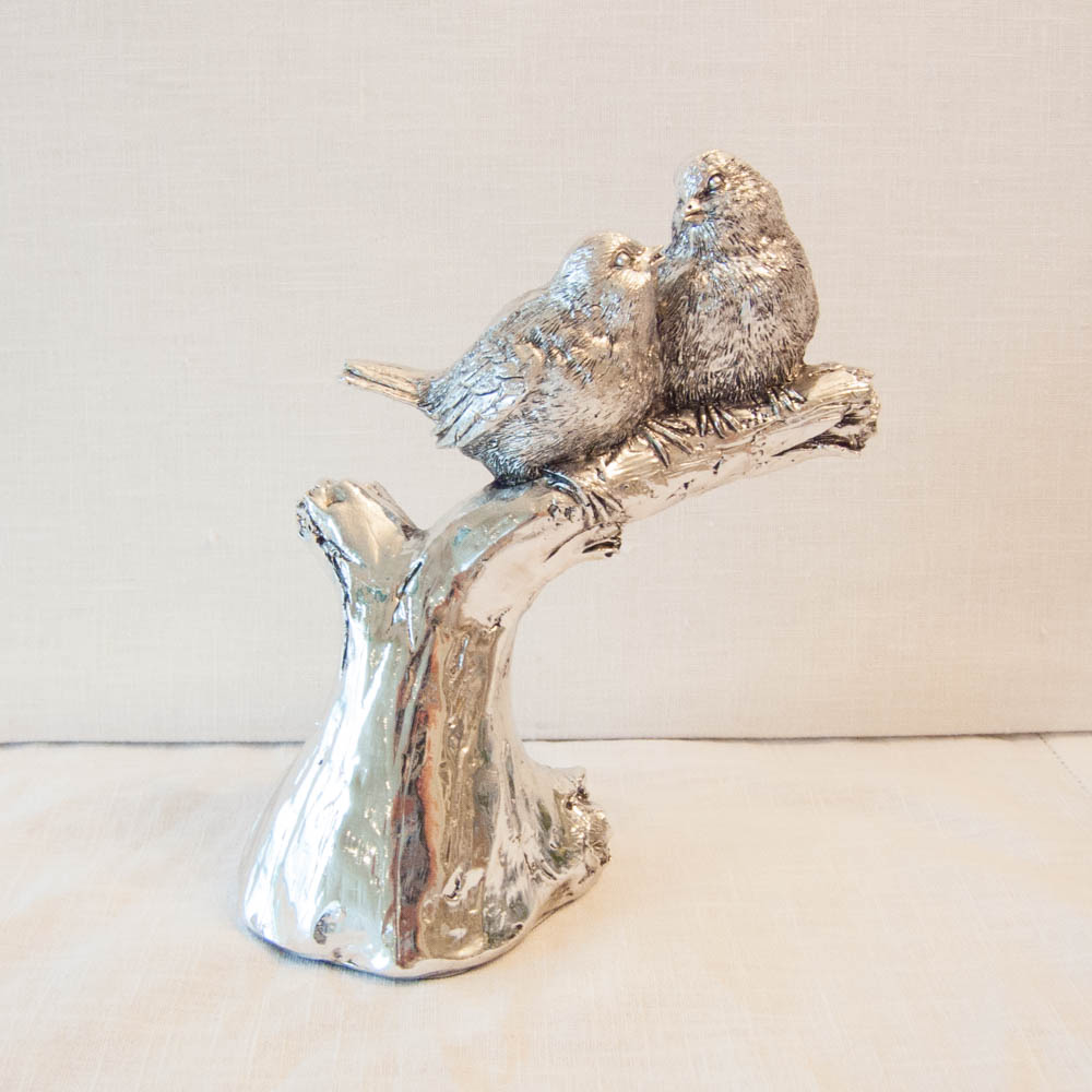 Lene Bjerre – 2 Vögel auf dem Ast aus der Serafina Collection / antik – silber Lene Bjerre - 2 Vögel auf dem Ast aus der Serafina Collection / antik - silber