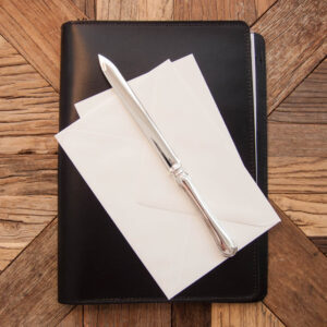 Edzard - Brieföffner Faden / schwerversilbert