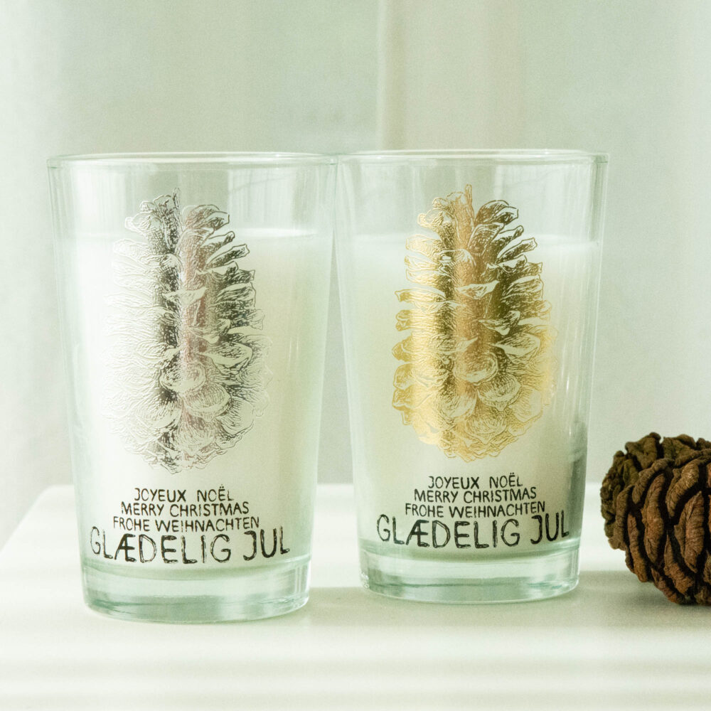 Lene Bjerre – 2 Teelichter aus der Nordic Collection / gold und silber Lene Bjerre - 2 Teelichter aus der Nordic Collection / gold und silber