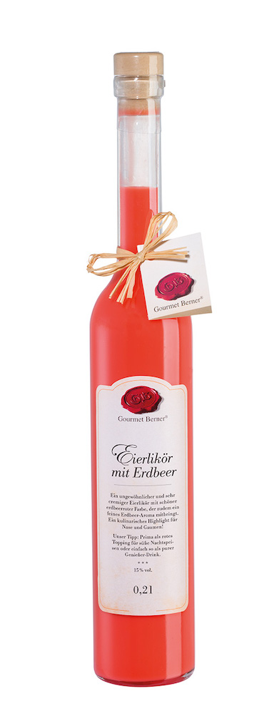 Gourmet Berner - Eierlikör mit Erdbeer