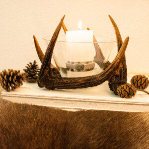 Hirschgeweih - Windlicht