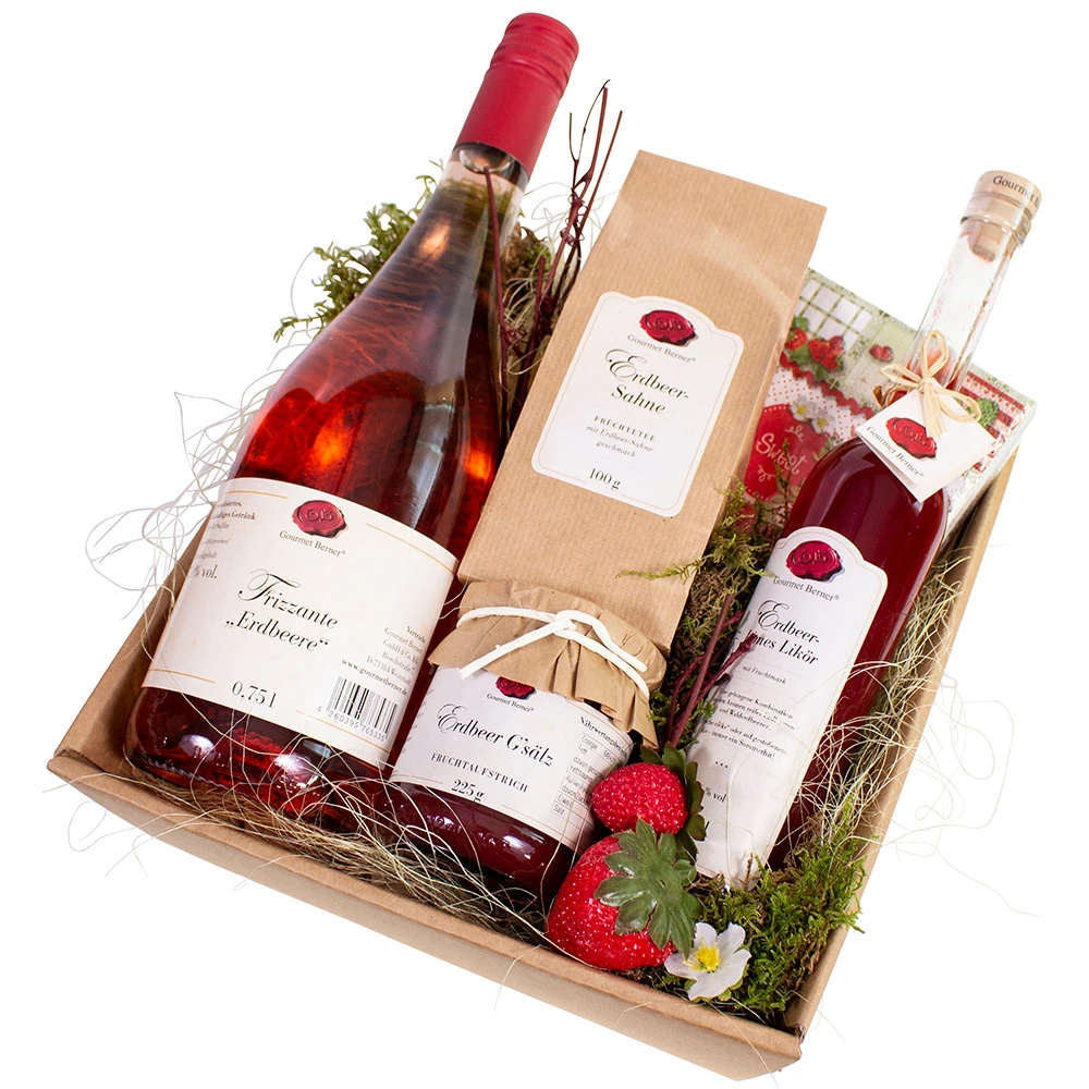 Gourmet Berner - Geschenkkorb Erdbeerzeit