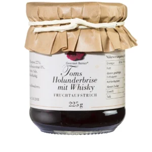 Gourmet Berner - Toms Holunderbrise mit Whisky - Fruchtaufstrich im Glas