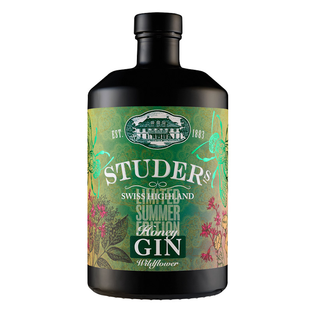 Studer Distillerie – Swiss Highland Honey Gin „Wildflower “ – Limited Summer Edition – 7 dl Studer Distillerie - Swiss Highland Honey Gin "Wildflower " - Limited Summer Edition - 7 dl