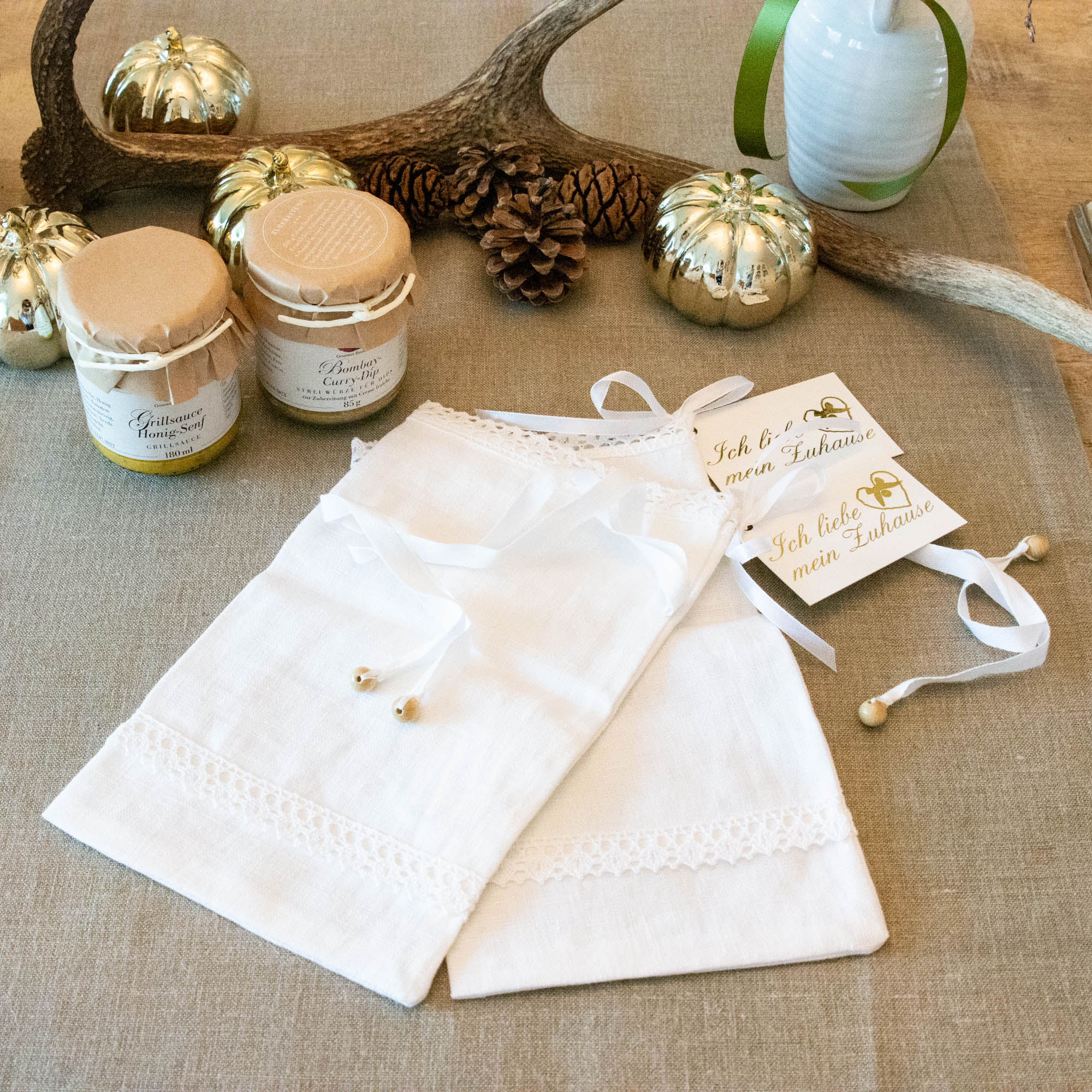 Geschenk-Säckli Leinen