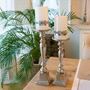 Lene Bjerre - Kerzenständer silber aus der Christina Collection/ Limited Edition, large