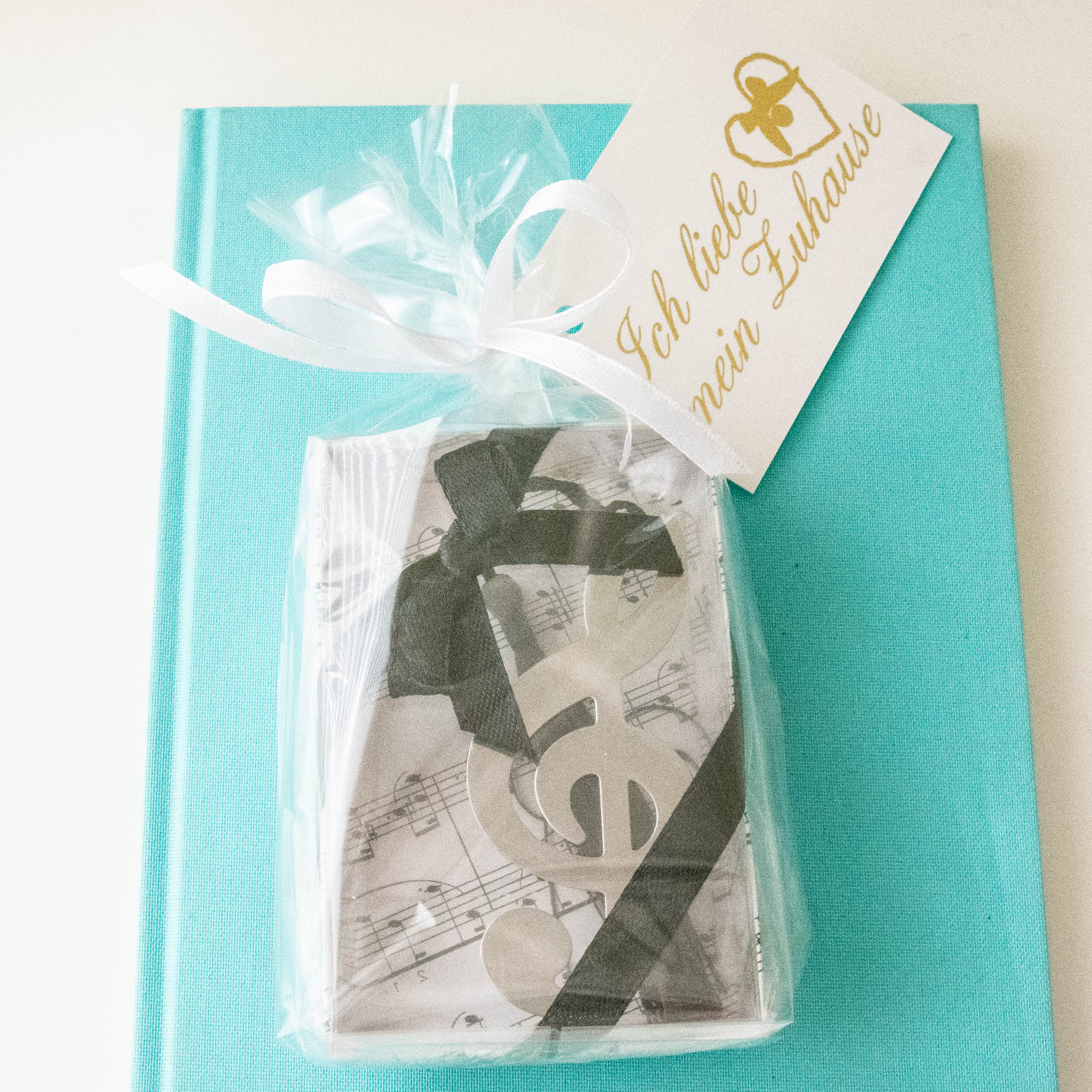 Lesezeichen Notenschluessel mit Quaste