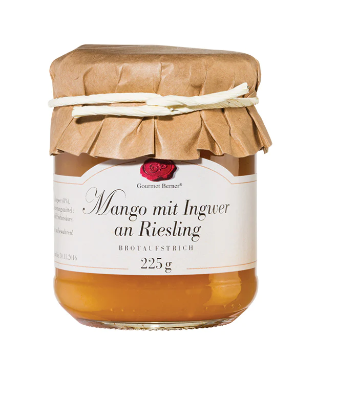 Gourmet Berner - Mango mit Ingwer an Riesling - Brotaufstrich