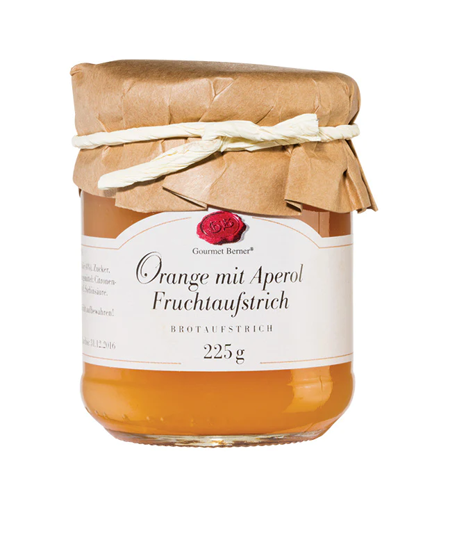 Gourmet Berner - Orange mit Aperol - Brotaufstrich