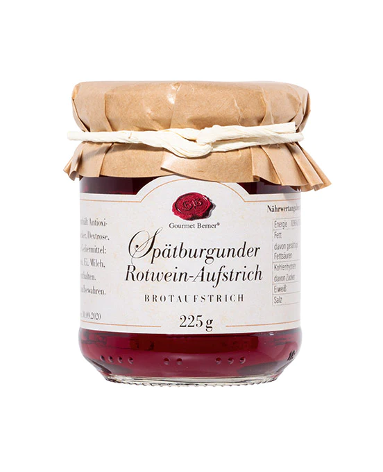 Gourmet Berner - Spätburgunder Rotwein-Aufstrich - Brotaufstrich