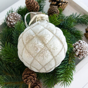 Lene Bjerre - Christbaumkugel Norille / Offwhite