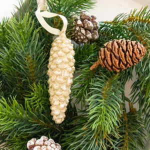 Lene Bjerre - Christbaumschmuck Zapfen Sella/Lightgold