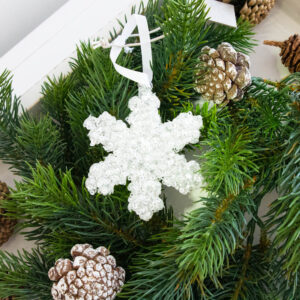 Lene Bjerre - Christbaumschmuck Ornament Cristelle/White