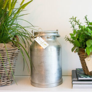 Landhaus-Milchkanne 10 Liter/Edelstahl