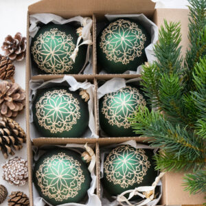 Lene Bjerre - 6 Christbaumschmuck Kugeln Cadelia