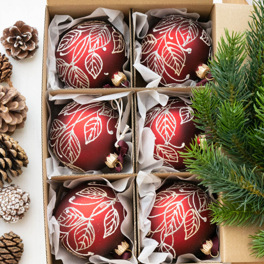 Lene Bjerre - 6 Christbaumschmuck Kugeln Cadelia